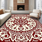 Ornate Geometric Mandala Pattern Rug