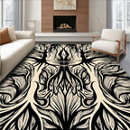 Organic Tree Branch Abstract Pattern Rug