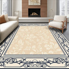 Art Nouveau Floral Border Rug