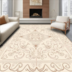 Art Nouveau Floral Mandala Square Design Rug