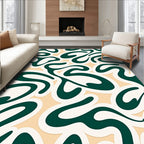 Smooth Retro Swirl Pattern Rug