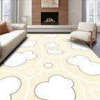 Stylized Clouds and Swirls Pattern Rug