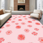 Pink Blossom Pattern Rug