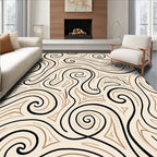 Organic Swirls Patterned Rug