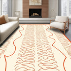 Terra Cotta Organic Wave Stripe Rug