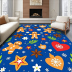 Gingerbread Man Star Pattern Rug