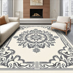 Classic Damask Floral Medallion Rug
