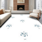 Subtle Abstract Floral Pattern Rug
