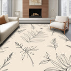 Botanical Sketch Pattern Rug