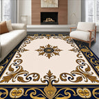 Majestic Floral Scrollwork Design Rug