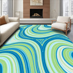 Swirling Water Pattern Rug