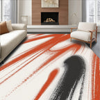 Abstract Paint Swirl Pattern Rug