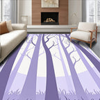 Lush Forest Silhouette Design Rug