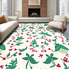 Botanical Berry Vine Pattern Rug