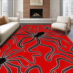 Bold Spiders With Flowing Lines Rug