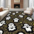 Spooky Ghosts Jack-o-Lanterns Pattern Rug