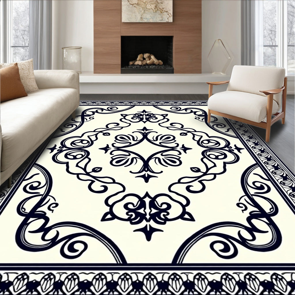 Classic Orante Floral Bordered Rug