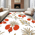 Abstract Organic Floral Pattern Rug