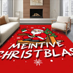 Merry Christmas Santa Claus Pattern Rug