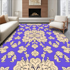 Elegant Floral Scrollwork Pattern Rug