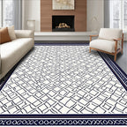 Ornate Lattice Patterned Rug