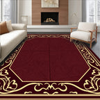 Ornate Scrollwork With Swirl Centerpiece Rug