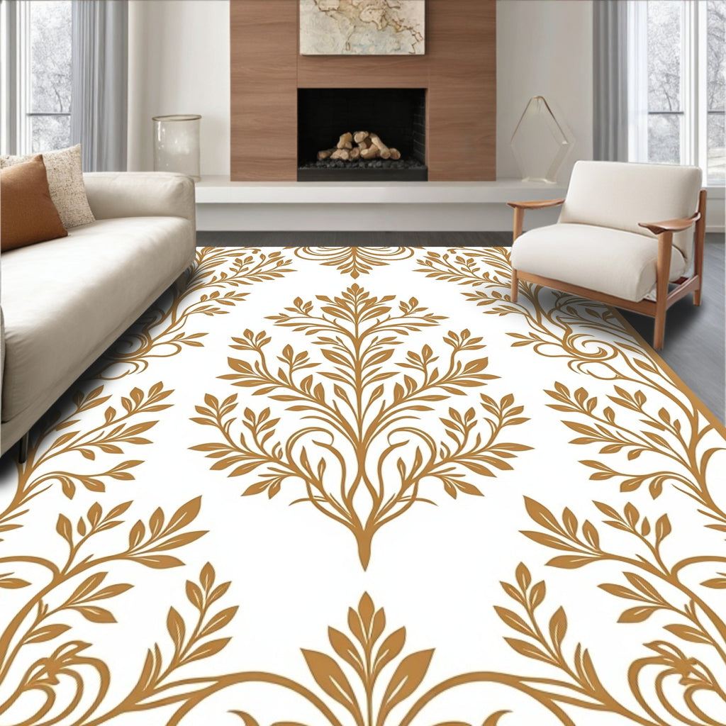 Ornate Floral Pattern Rug