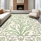 Enchanted Floral Scrollwork Garden Rug