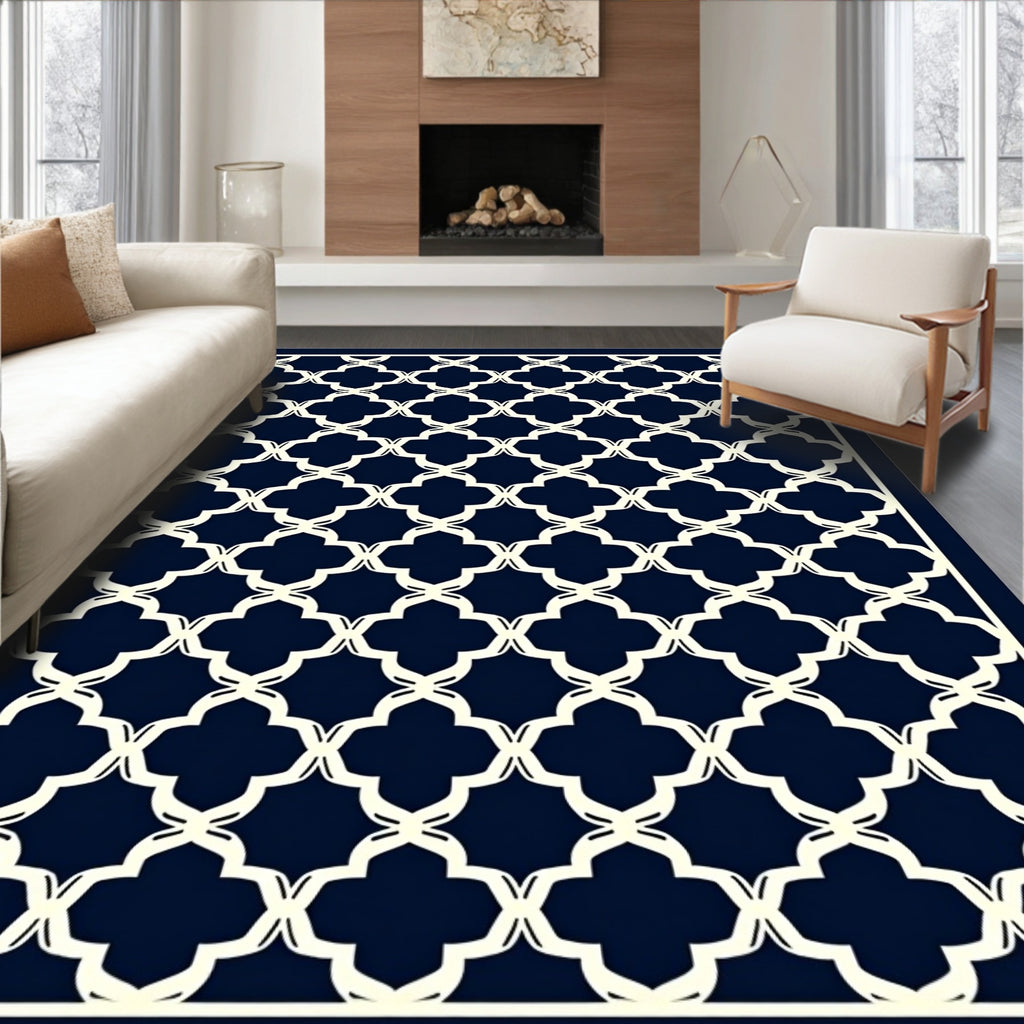 Classic Quatrefoil Pattern Rug