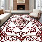 Ornate Floral Border Design Rug